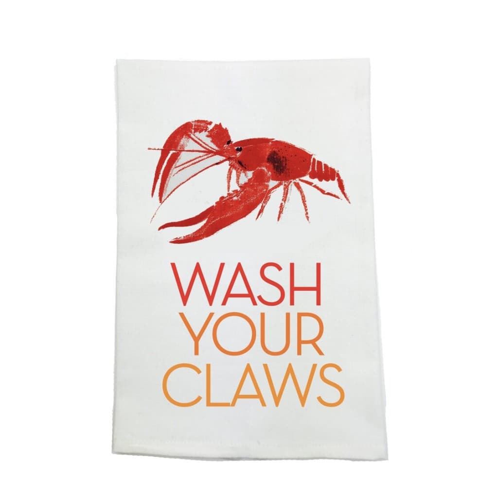 Wash Your Claws Crawfish Towel — Organic Cotton