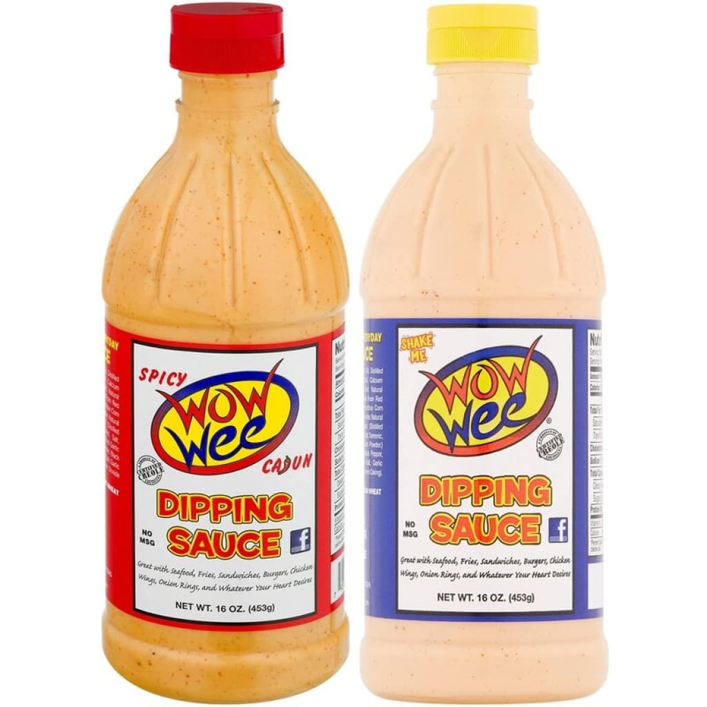 Wow Wee Dipping Sauce Bundle — 16 oz Original & Spicy