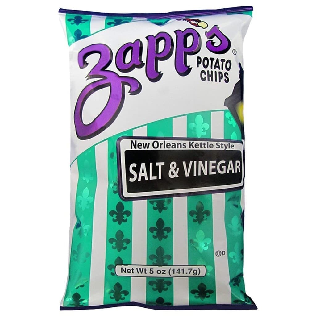 Zapp's Kettle Style Potato Chips Salt & Vinegar, 5 oz