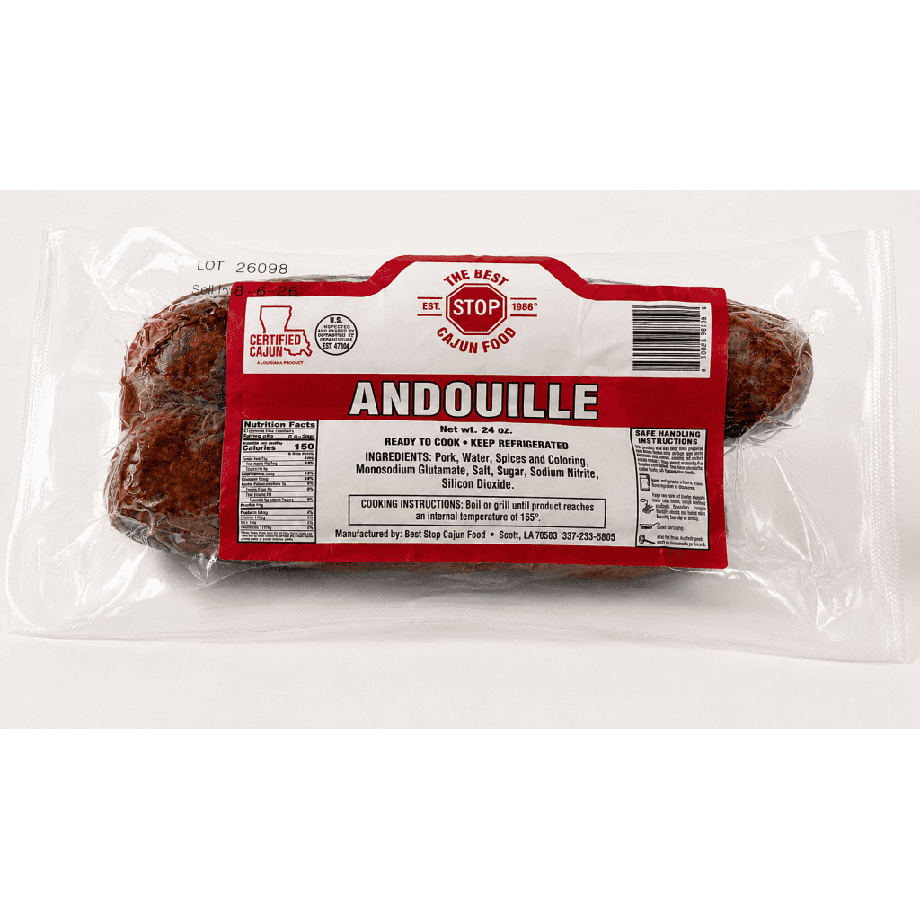 Best Stop Smoked Andouille Sausage 24 oz (2 links)