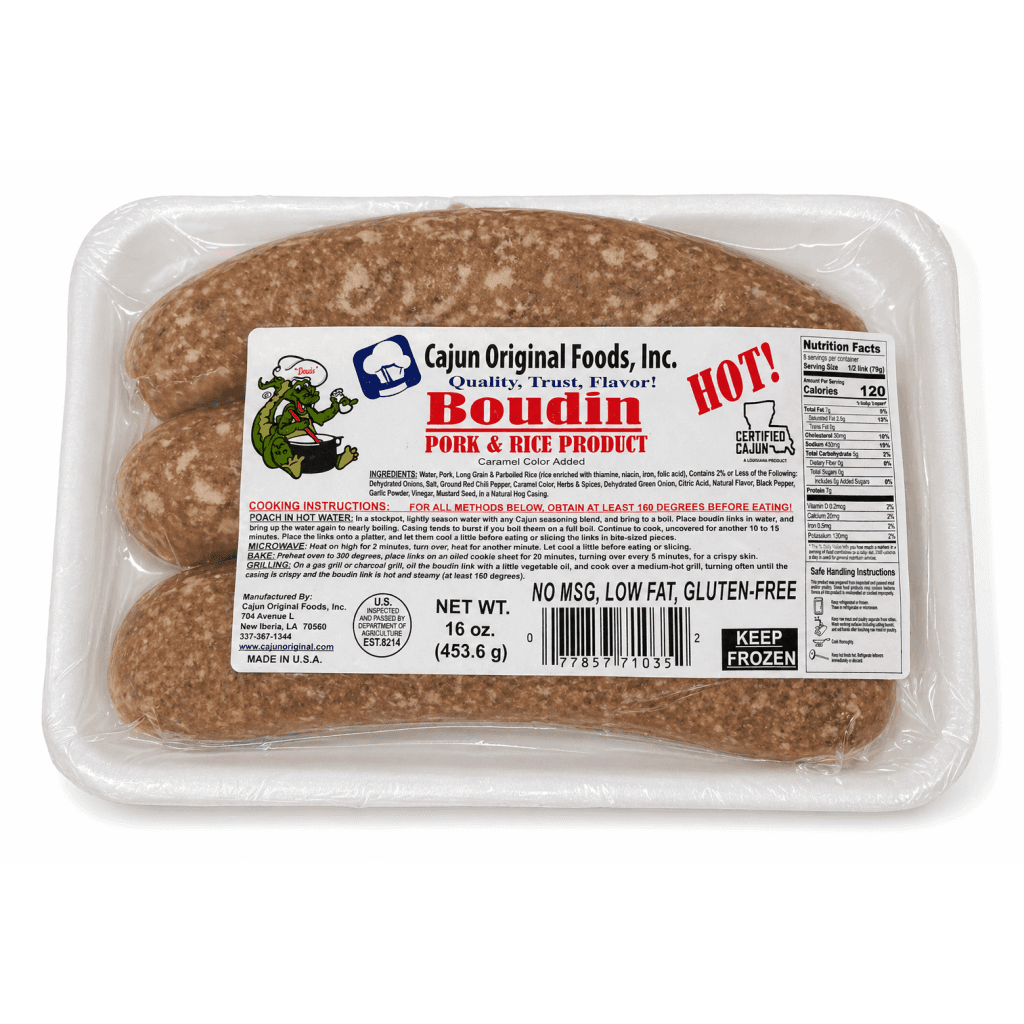 Cajun Original Pork Boudin Spicy