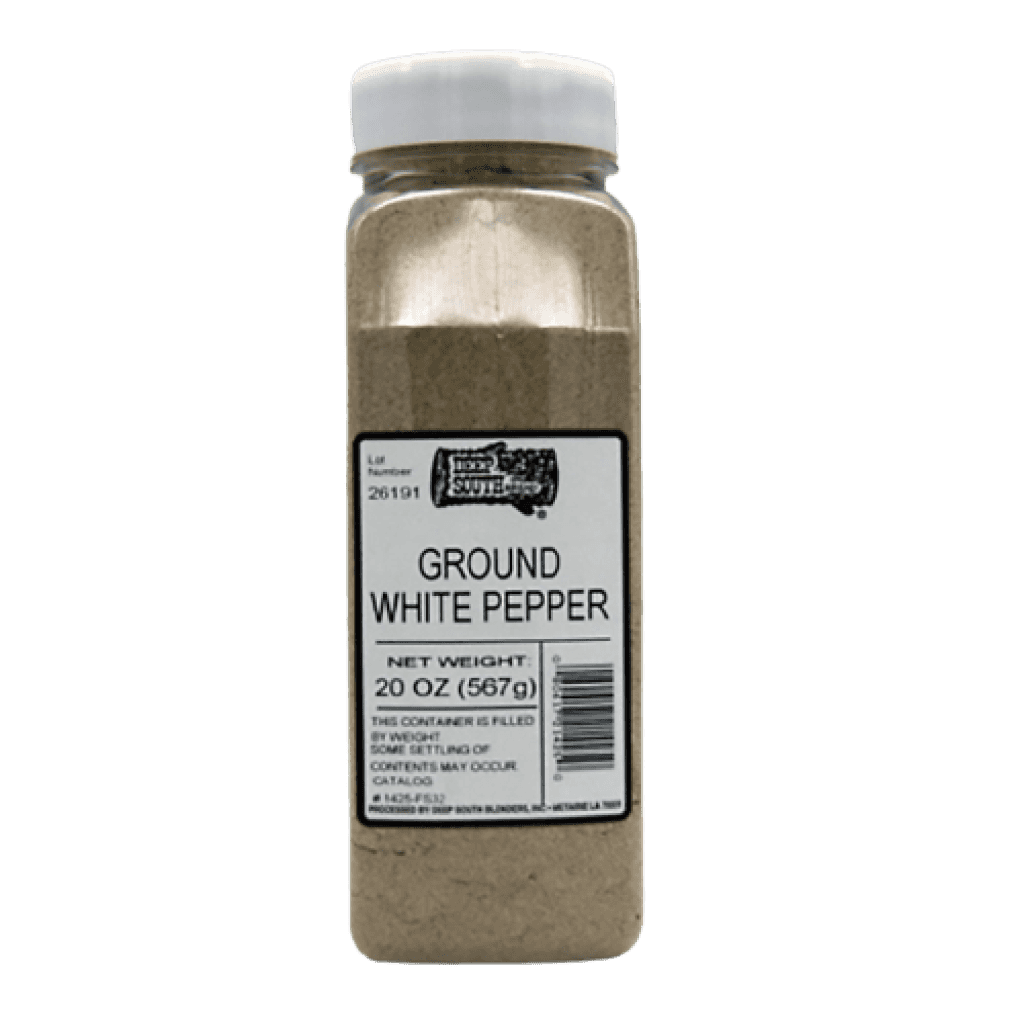 Deep South Ground White Pepper 20 oz Canister