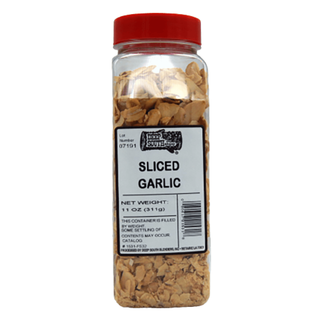 Deep South Dried Sliced Garlic — 11 oz Jar
