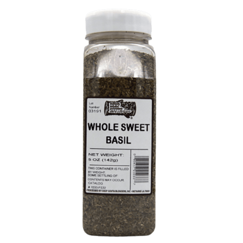 Deep South Sweet Whole Basil — 5 oz Jar