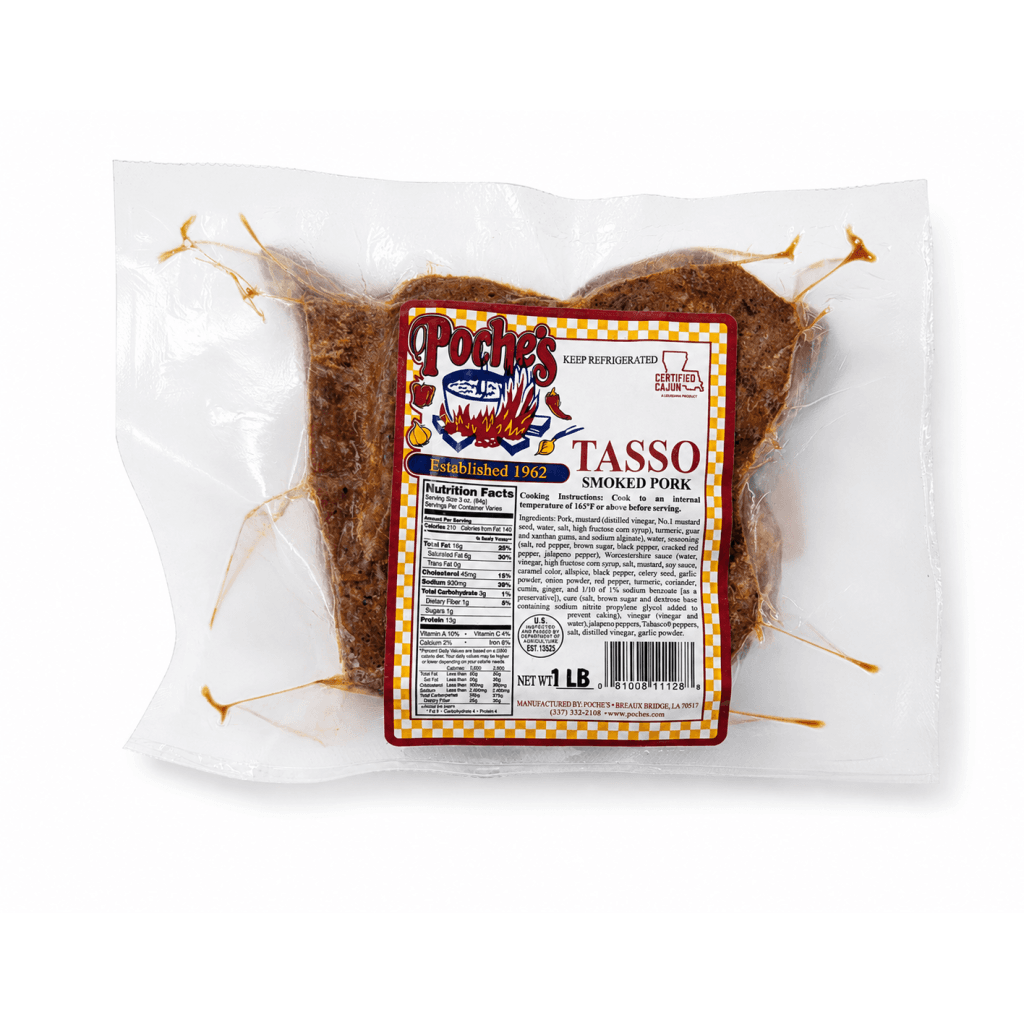 Poche's Pork Tasso — 1 lb Smoked Seasoned Pork