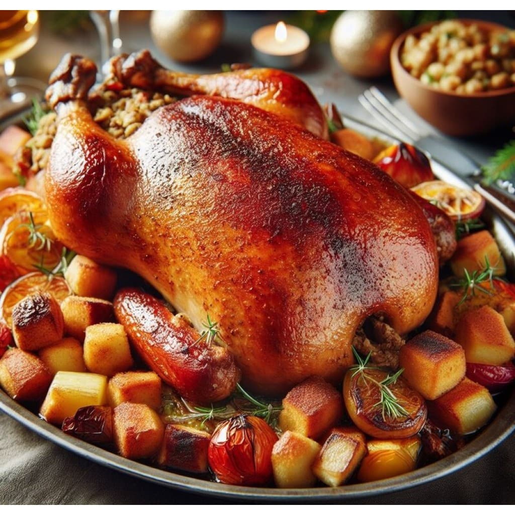 La Boucherie Whole Duck Stuffed with Country Sausage, 5 lb