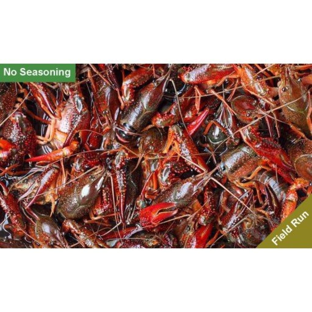 30 lb Field-Run Live Crawfish (No Seasoning)
