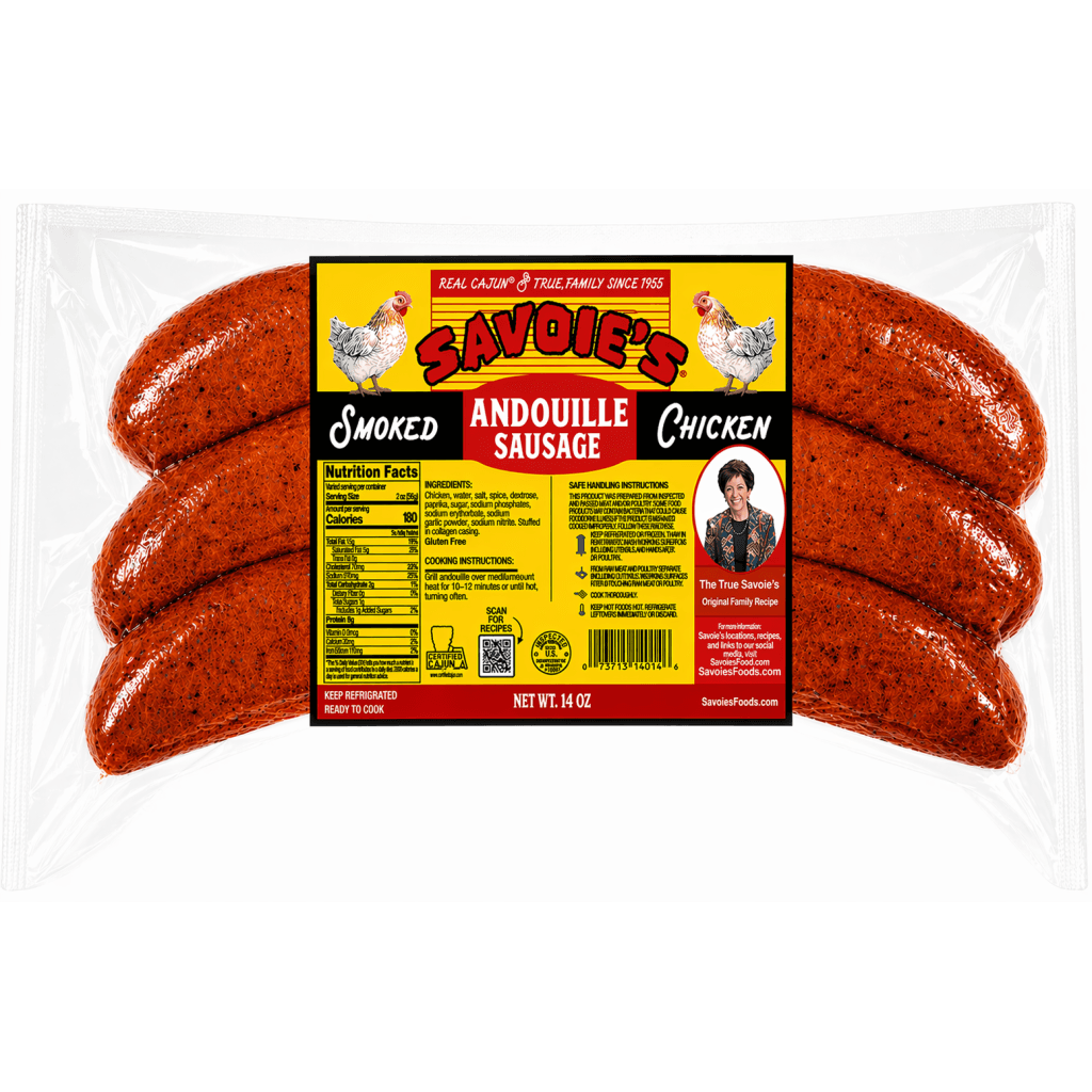 Savoie’s Smoked Chicken Andouille Sausage, 14 oz