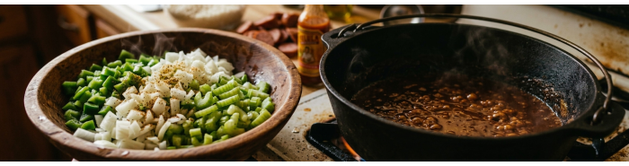 The Holy Trinity in Cajun and Creole Cooking: From Roux to Seasoning
