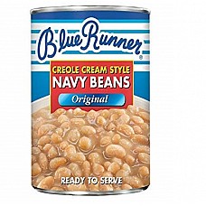 Blue Runner Creole White Navy Beans 16 oz Can