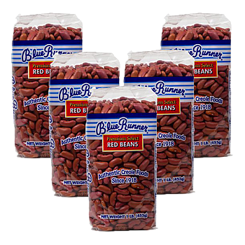 Blue Runner Dry Red Beans 1 lb - Pack of 5