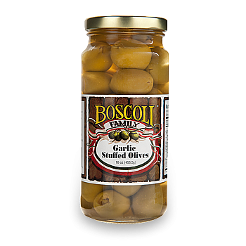 Boscoli - Garlic Stuffed Olives 16 oz.