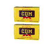 CDM Dark Roast Coffee & Chicory (Auto Drip) 13 oz Brick Pack of 2