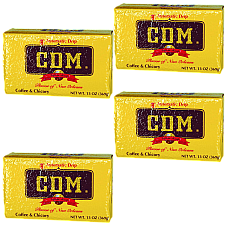 CDM Dark Roast Coffee & Chicory (Auto Drip) 13 oz Brick Pack of 4