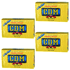 CDM Coffee and Chicory Medium Roast 13 Oz Brick Pack of 4