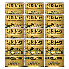 Cafe Du Monde Chicory Decaffeinated Coffee 13oz 12 Pack