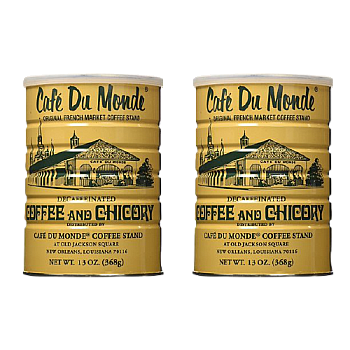 Cafe Du Monde Chicory Decaffeinated Coffee 13 oz 2 Pack