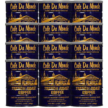 Cafe Du Monde French Roast Coffee 12 Pack
