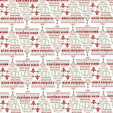 Cajun Christmas Tree Wrapping Paper