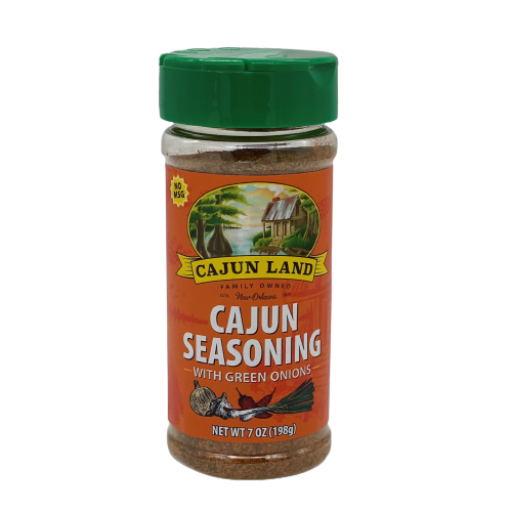 Cajun Land Cajun Seasoning with Green Onions 7 oz 080617050124
