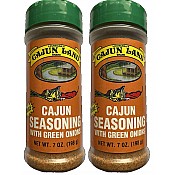 Cajun Land Cajun Seasoning with Green Onions 7 oz Pack of 2