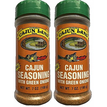 Cajun Land Cajun Seasoning with Green Onions 7 oz Pack of 2
