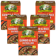 Cajun Land Gumbo & Rice Mix 7 oz Pack of 5