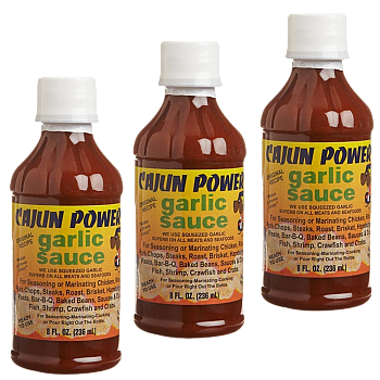 Cajun Power Garlic Sauce 8 oz Pack of 3