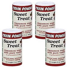 Cajun Power Sweet Treat Cinnamon Sugar with Pure Vanilla 8 oz Pack of 4