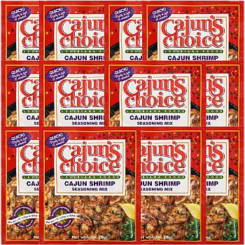 Cajun's Choice Cajun Shrimp Seasoning Mix 3 oz Pack of 12