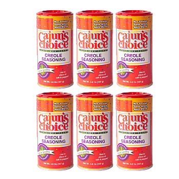 Cajun's Choice Creole Seasoning 3.8 Oz - Pack of 6