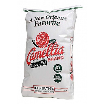 Camellia Green Split Peas 25 lb