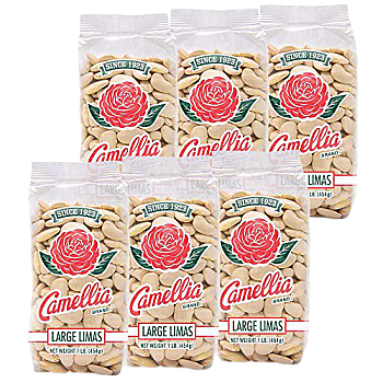 Camellia Brand Dry Large Lima Beans 1lb - 6 pack