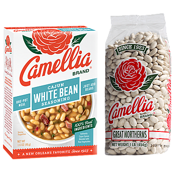 Camellia Great Northern Beans & White Bean Seasoning Kit