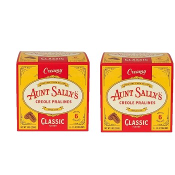 Aunt Sally's Creamy Classic Pralines – 6 Count Box (2 Pack)