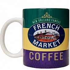 French Market Mardi Gras Ceramic Mug