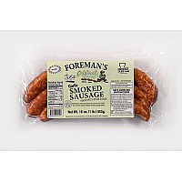 Foreman's Smoked Pork & Beef Garlic Sausage 16 oz