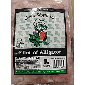 Alligator Tenderized Fillets 16 oz Pack of 5