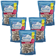 Great Value Jumbo Shell-on, Tail-on, Easy Peel 21/25 Shrimp 10 Pounds