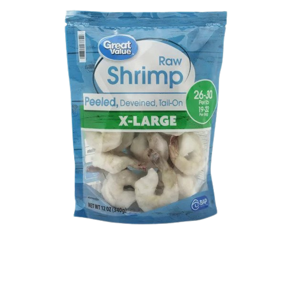 ドローイング『THE MAD SHRIMP』 Wild Patagonian Pink Shrimp - Raw Peeled Tail-Off - Aqua Star