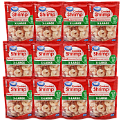 Great Value Cooked 26/30 Peeled & Deveined, Tail-on Shrimp, 12 oz Case