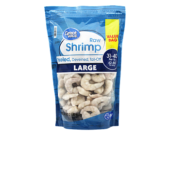 Great Value Large P&D 31/40 Shrimp 32 oz