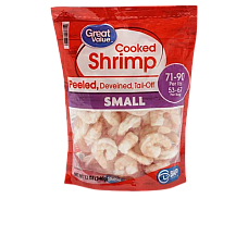 Great Value Small Cooked Shrimp (71-90 Count per lb) 12 oz