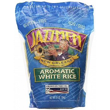 Jazzmen - White Rice 28 oz Pouch Bag