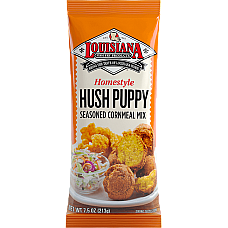 Louisiana Fish Fry Hush Puppy Seasoned Cornmeal Mix 7.5 oz