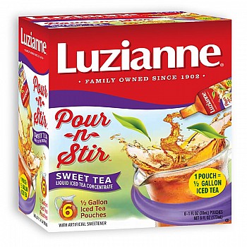 LUZIANNE TEA Pour-N-Stir SWEET 2 - QUART (6 Count)