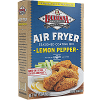 Louisiana Fish Fry Lemon Pepper Air Fryer Coating Mix 5 oz