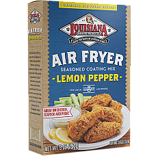 Louisiana Fish Fry Lemon Pepper Air Fryer Coating Mix 5 oz