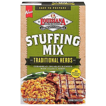 Louisiana Fish Fry Traditional Herb Stuffing Mix Package