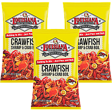 Louisiana Fish Fry Crawfish Crab and Shrimp Boil 4 lb - 3 Pack
